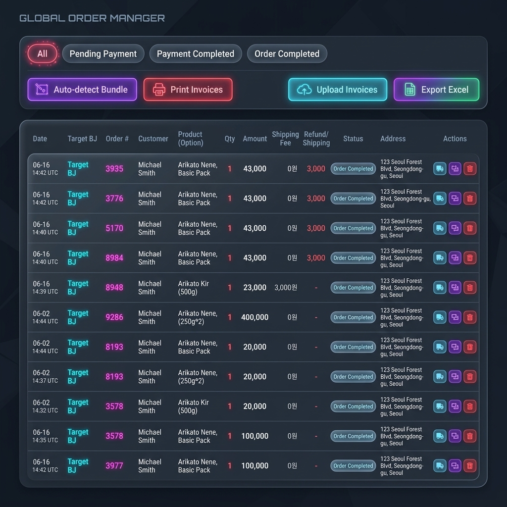 Order Management Dashboard